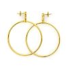 Louis Vuitton 18k Gold Large Fancy Hoop Earrings 