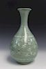 Korean celadon porcelain vase. 20th C.