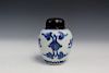 Chinese blue and white porcelain jar.