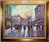 20th C. French Impressionist Paris Street Scene
