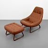 Percival Lafer "Earth" Lounge Chair & Ottoman