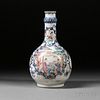 Blue and Famille Rose Export Vase