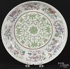 Chinese Qing dynasty famille rose porcelain shallow bowl, 10 1/4'' dia.