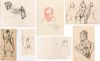 A GROUP OF 7 PORTRAIT DRAWINGS BY LANCERAY, BENOIS, SEREBRYAKOVA AND CHALIAPIN