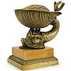Tiffany and Co. Figural Bronze Inkwell