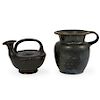 Two Ancient Roman Black-Ware Vessel