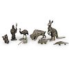 (8 Pc) Collection of Pewter Figurines