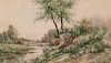 James David Smillie (American, 1833-1909)  Summer Landscape