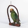 Carved and Painted Parrot