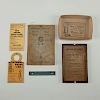 6 ANTIQUE TELEPHONE DIRECTORY AND ADVERTISING PIECES