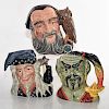 3 LG ROYAL DOULTON MYSTICAL COLLECTION CHARACTER JUGS