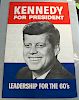 Large JFK Campaign Poster