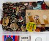 Large Lot of Pinbacks and Buttons
