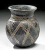 Anatolian Yortan Blackware Jar w/ Incised Motifs