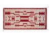 Navajo Raised Outline Storm Pattern Weaving
70 1/2 x 37 inches