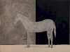 Artist Unknown, Standing Horse, lithograph, edition 8/10
Sheet size:  20 x 24, Image:  11 1/2 x  15 1/2  inches