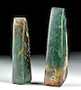 Chinese Shang Dynasty Nephrite Jade Adzes (pr)
