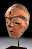 20th C. African Pende Painted Wood Mbuya Mask