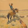 Maynard Dixon, Untitled (Cowboy on Horseback)