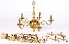 Williamsburg reproduction brass chandelier