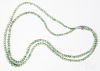 Chinese beaded jade necklace with 14K gold clasp