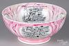 Sunderland pink lustre bowl