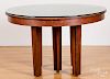 Stickley oak extension dining table
