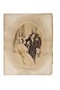 Maximiliano y Carlota (Emperador y Emperatriz de México. Ca. 1864. Fotografía albúmina ovalada, 18 x 13 cm., montada sobre cartulina.