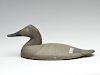 Cast iron sinkbox decoy, modeled after a James Holly Canvasback hen.