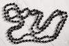 Beaded black coral necklace