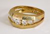 Jose Hess 14K yellow gold and diamond ring