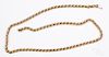 14K gold chain link necklace