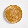 1859 one dollar gold coin