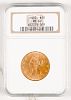 1892 Liberty Head ten dollar gold coin