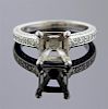 Platinum Diamond Engagement Ring Setting 