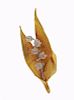 Buccellati 18K Gold Crystal Flower Brooch Pin 