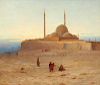 ROBERT SWAIN GIFFORD, (American, 1840-1905), The Citadel of Cairo, Evening, 1871