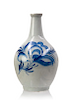 Korean Blue and White Bottle, Late Joseon Dynasty