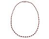 TIFFANY & CO. Platinum, Diamond, and Ruby Line Necklace
