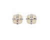 SEAMAN SCHEPPS 18K Gold and White Tagua "Quad" Earclips