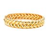 ANDREW CLUNN 18K Gold Bangle Bracelet