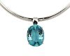 H. STERN 14K Gold and Aquamarine Pendant Necklace