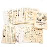 23 PARTIAL CARDS OF ASSORTED CHINA BUTTONS