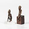 Two Bronze Lobi Figures