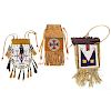 Collection of Northern Plains Beaded Hide Pouches