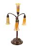 Tiffany Studios
American, Early 20th Century
Four Light Lilly Table Lamp