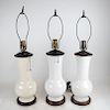 Three Chinese Porcelain Lamps
