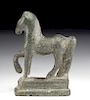 Miniature Roman Bronze Horse Figurine