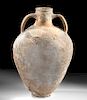 Sea Salvaged Roman Pottery Transport Amphora