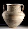 Huge Greek Cypriot Polychrome Amphora TL Tested